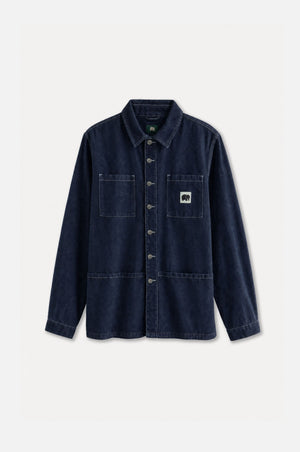 Silhouette frontale della Albir Denim Overshirt in lavaggio medio | TP_IMAGE_TYPE=SILHOUETTE_FRONT