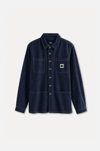 Silhouette frontale della Albir Denim Overshirt in lavaggio medio | TP_IMAGE_TYPE=SILHOUETTE_FRONT