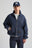 Personne portant une Mason Cropped Jacket en India Ink, vue de face | TP_IMAGE_TYPE=MODEL_FRONT