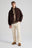 Personne portant une Mason Cropped Jacket Coffee Bean, vue de face | TP_IMAGE_TYPE=MODEL_FRONT