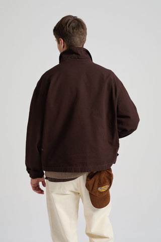 Personne portant une Mason Cropped Jacket Coffee Bean, vue de dos | TP_IMAGE_TYPE=MODEL_BACK