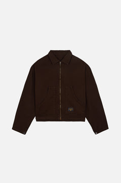 Mason Cropped Jacket Coffee Bean
