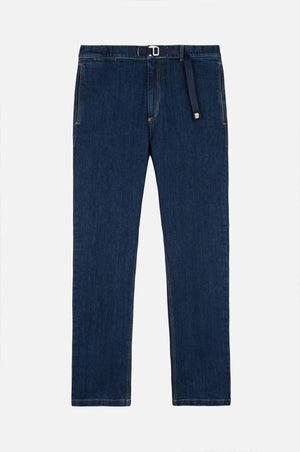 Recycled Denim Climber Pant in dark wash disteso. | TP_IMAGE_TYPE=SILHOUETTE_FRONT