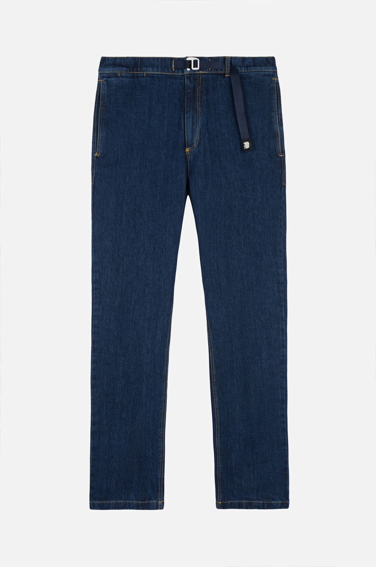 Recycled Denim Climber Pant in dark wash disteso. | TP_IMAGE_TYPE=SILHOUETTE_FRONT