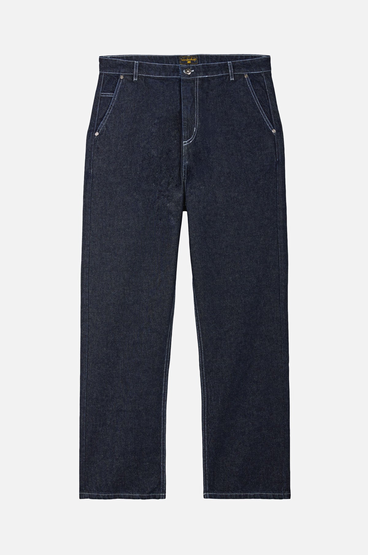 Operator Relaxed Pants en denim foncé présenté sur un fond uni | TP_IMAGE_TYPE=SILHOUETTE_FRONT