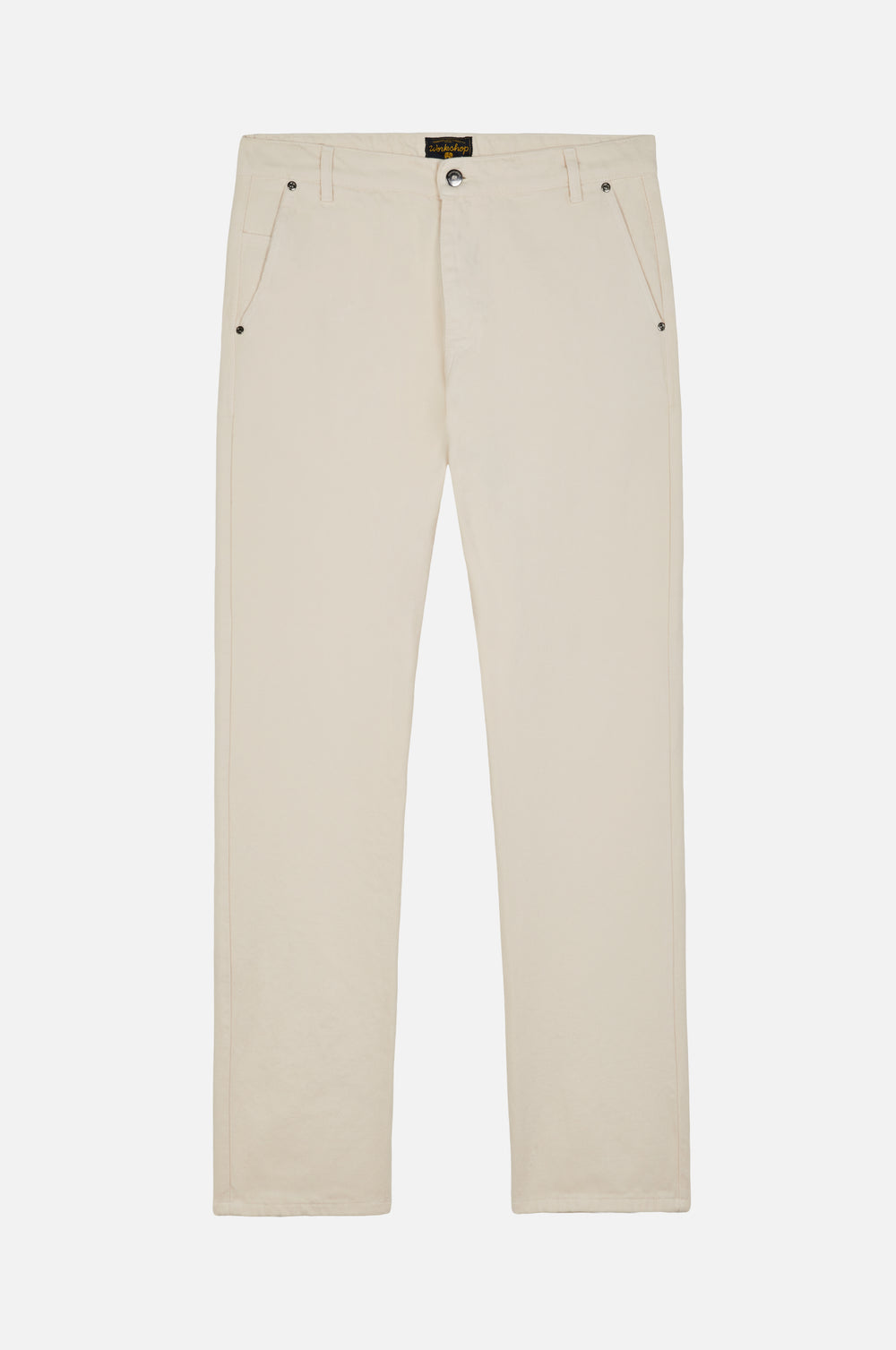 Silhouette de face de Operator Relaxed Pants en Antique White | TP_IMAGE_TYPE=SILHOUETTE_FRONT