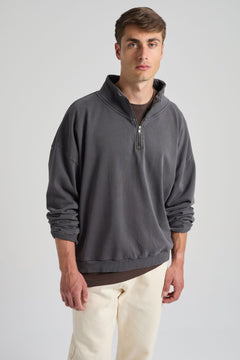 Axis Super Heavy Quarter Zip Sweatshirt Forged Iron