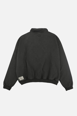 Felpa Axis Super Heavy Quarter Zip in Forged Iron| TP_IMAGE_TYPE=SILHOUETTE_BACK