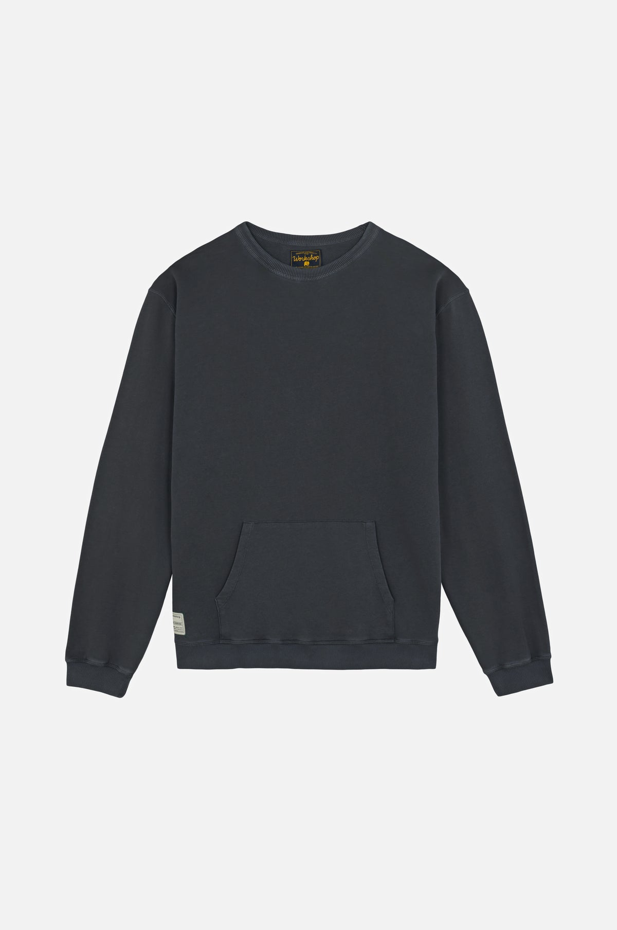 Sweat oversize Factory, coloris fer forgé, avec encolure ronde classique et poche avant | TP_IMAGE_TYPE=SILHOUETTE_FRONT