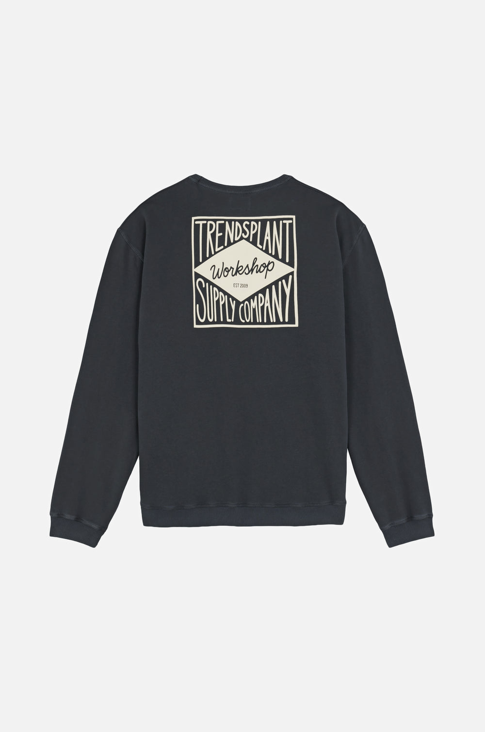 Factory Oversized Sweatshirt en Forged Iron montrant le dos avec un motif graphique | TP_IMAGE_TYPE=MODEL_BACK