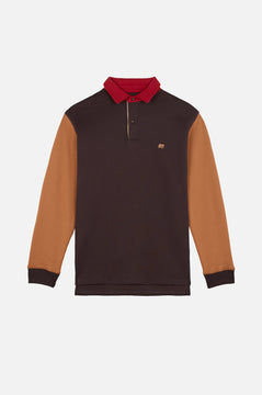 Bluza polo Color Block Solemnity Brown