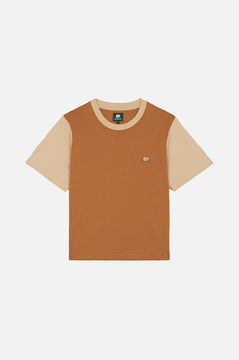 Camiseta Mujer Color Block Cashew