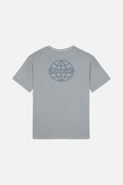 Worldwide Sunwashed Heavy Oversized T-shirt Quarry Blue