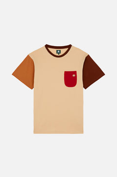 Color Block T-Shirt Gray Sand
