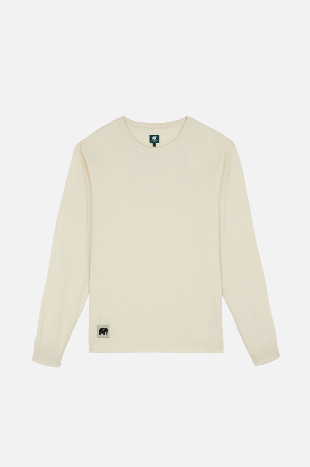 Flowers L/S T-Shirt in Antique White mostrata su una superficie piana con il design frontale in evidenza | TP_IMAGE_TYPE=SILHOUETTE_FRONT