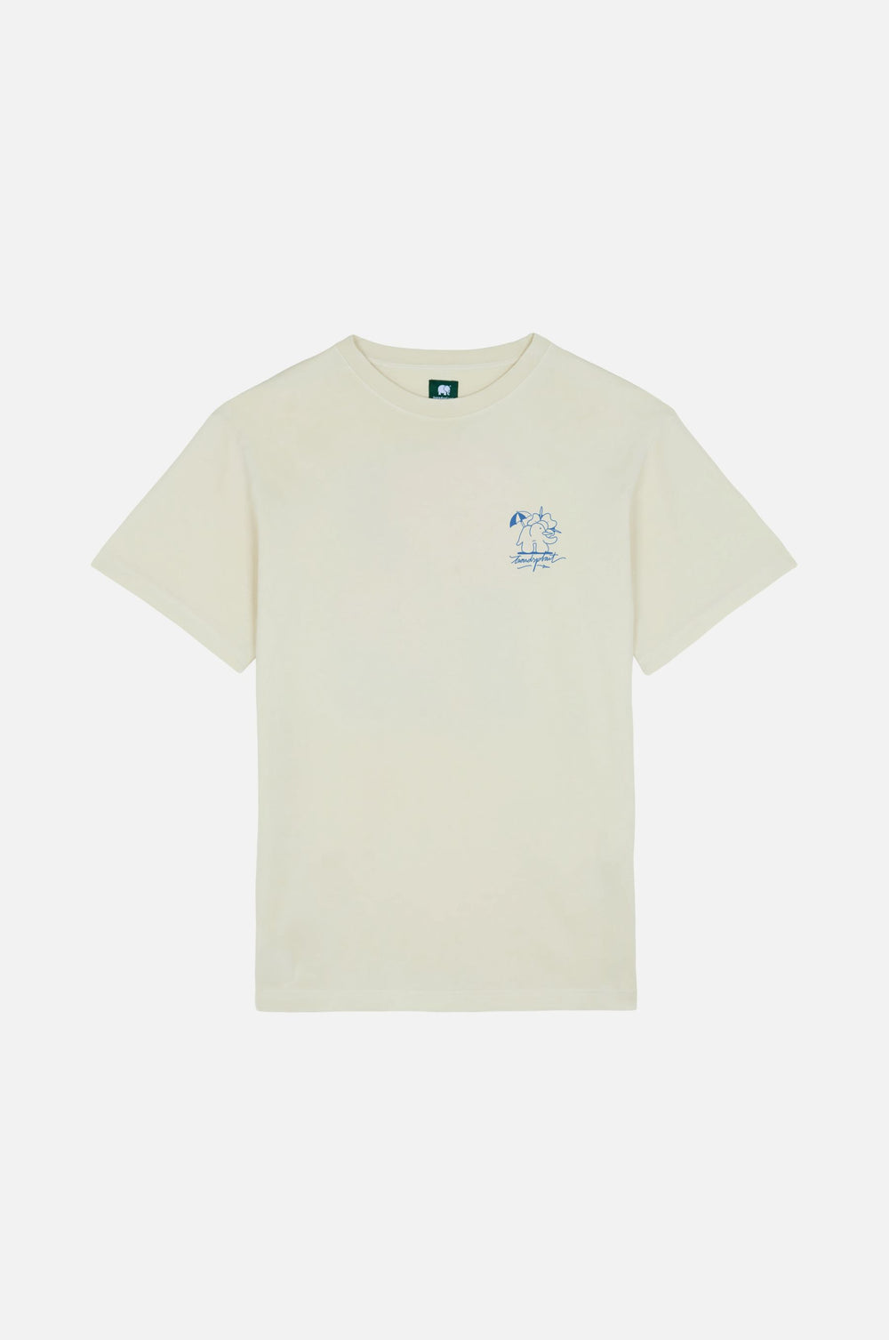 Life by the Sea VIII Antique White T-shirt featuring a beach-inspired graphic design on the chest | TP_IMAGE_TYPE=SILHOUETTE_FRONT