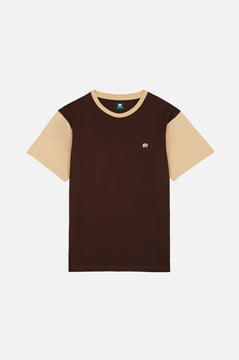 Color Block T-Shirt Solemnity Brown