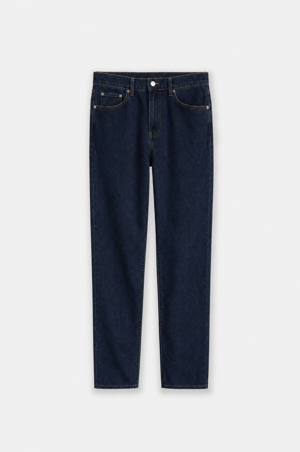 Easy Denim Pants en lavage moyen, présenté de face | TP_IMAGE_TYPE=SILHOUETTE_FRONT