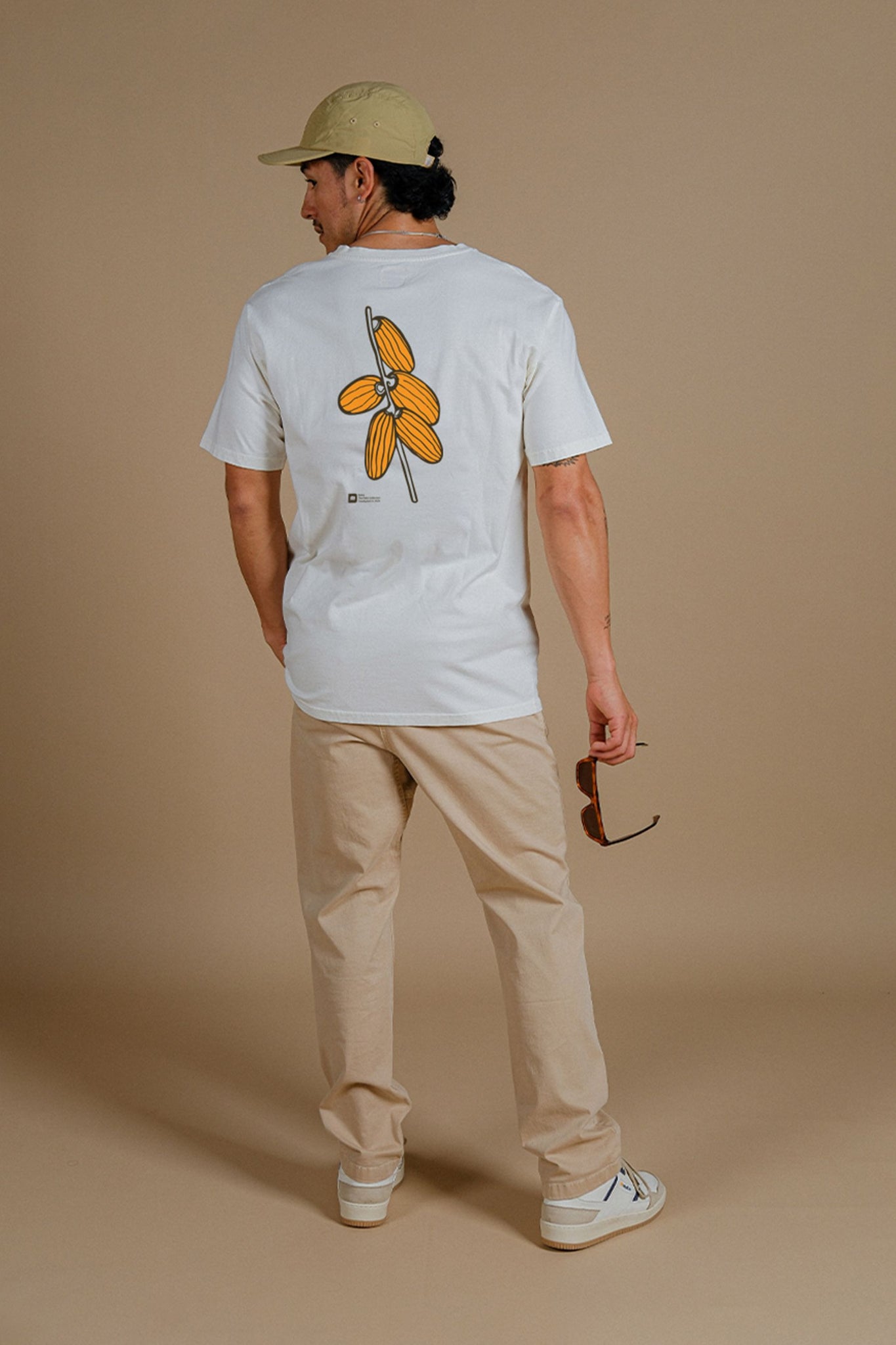 Camiseta Datil Pigment  Ecru