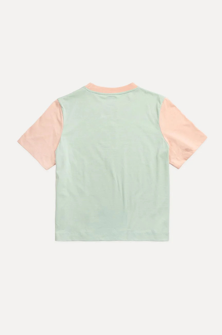 Camiseta Mujer Color Block Mint Green