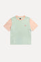 Women's Color Block T-Shirt Mint Green