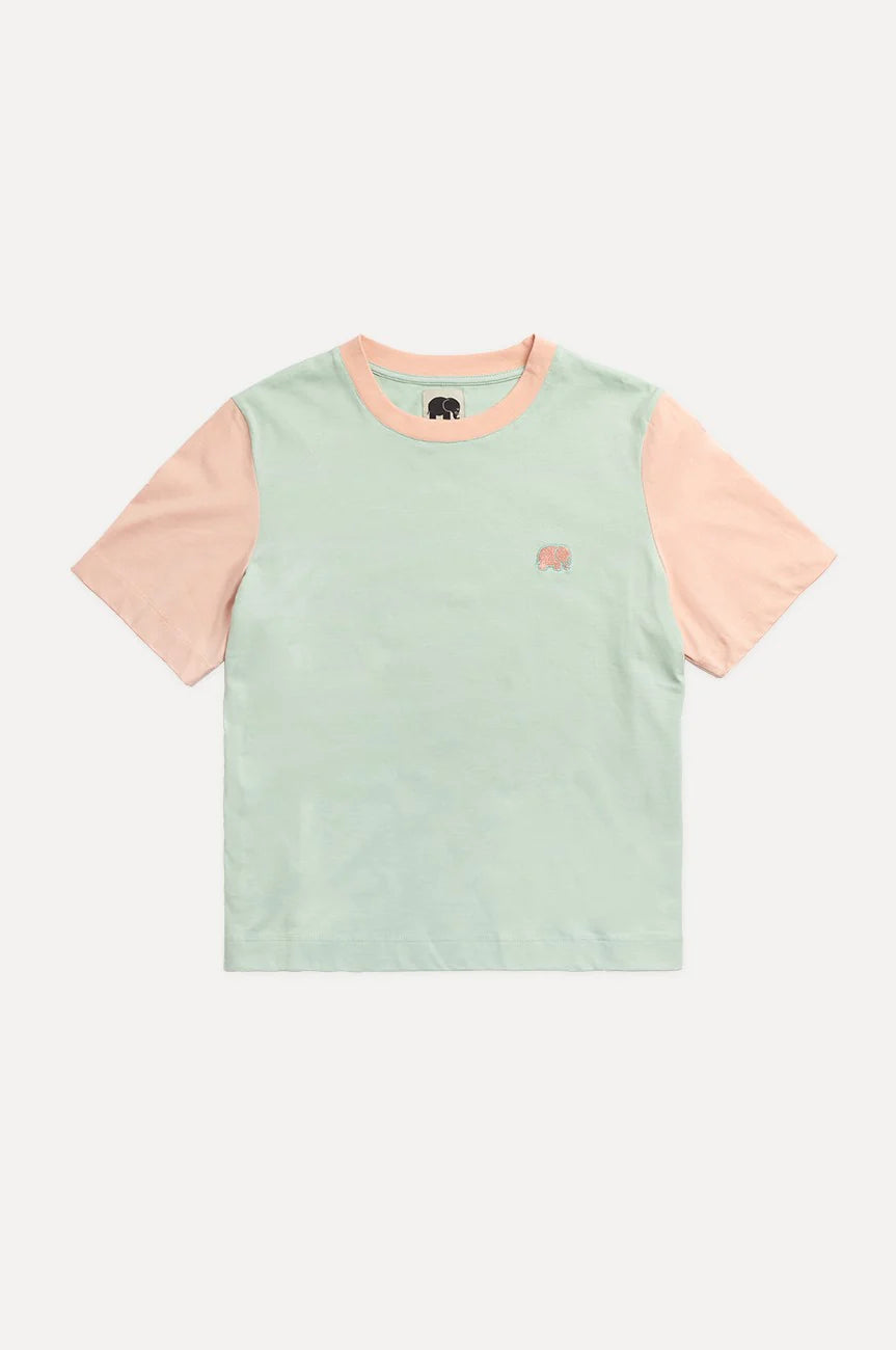 Women's Color Block T-Shirt Mint Green – Trendsplant Women's Color Block T-Shirt Mint Green – Trendsplant