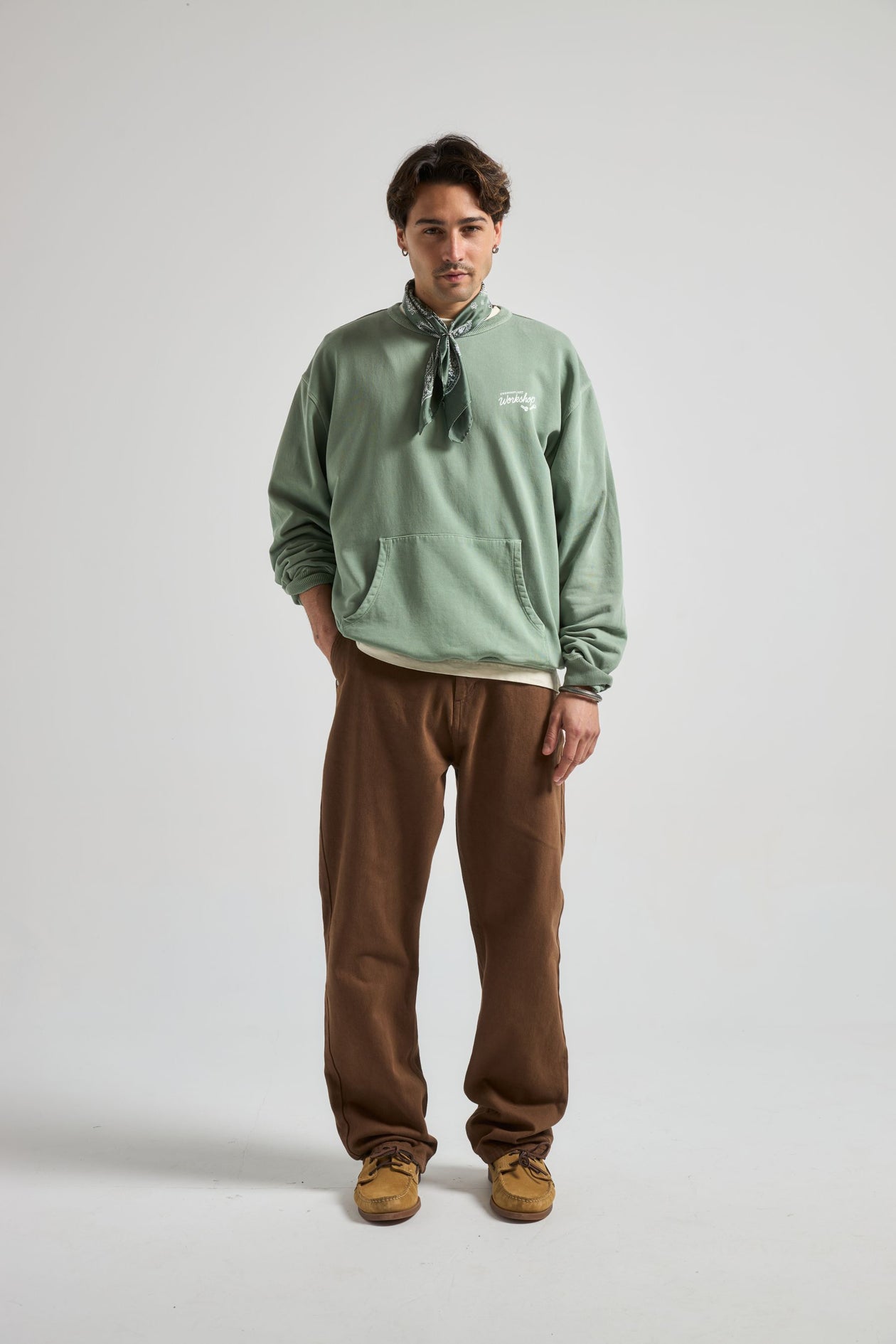 The Garage Sweatshirt Hedge Green Trendsplant The Garage Sweatshirt Hedge Green Trendsplant