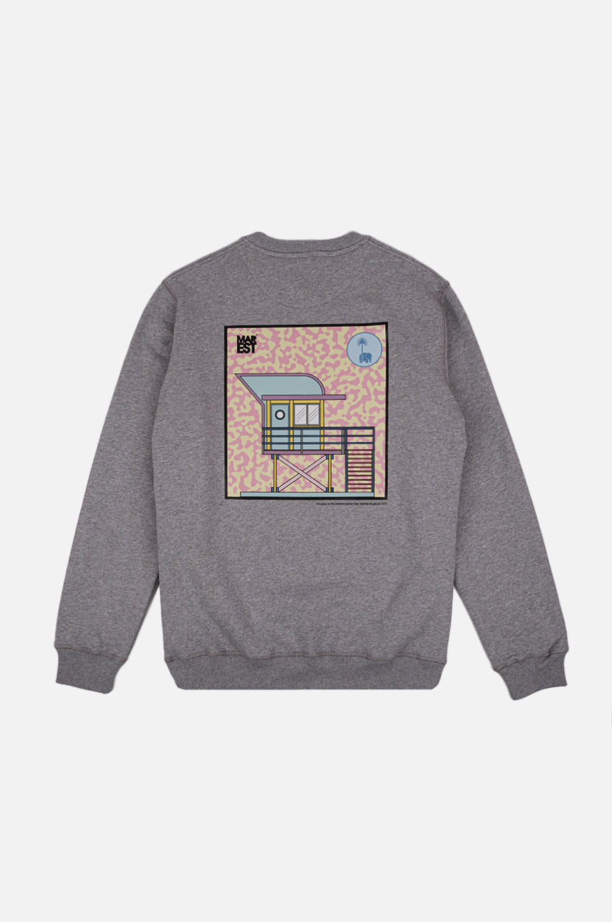 Silhouette de dos du Antonyo Marest x Trendsplant Art Hut Sweatshirt en Sport Grey | TP_IMAGE_TYPE=SILHOUETTE_BACK