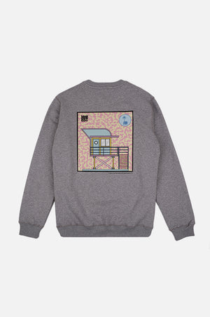 Silhouette posteriore di Antonyo Marest x Trendsplant Art Hut Sweatshirt in Sport Grey | TP_IMAGE_TYPE=SILHOUETTE_BACK