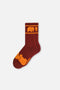 Burgundy Organic Cotton Athletic Socks