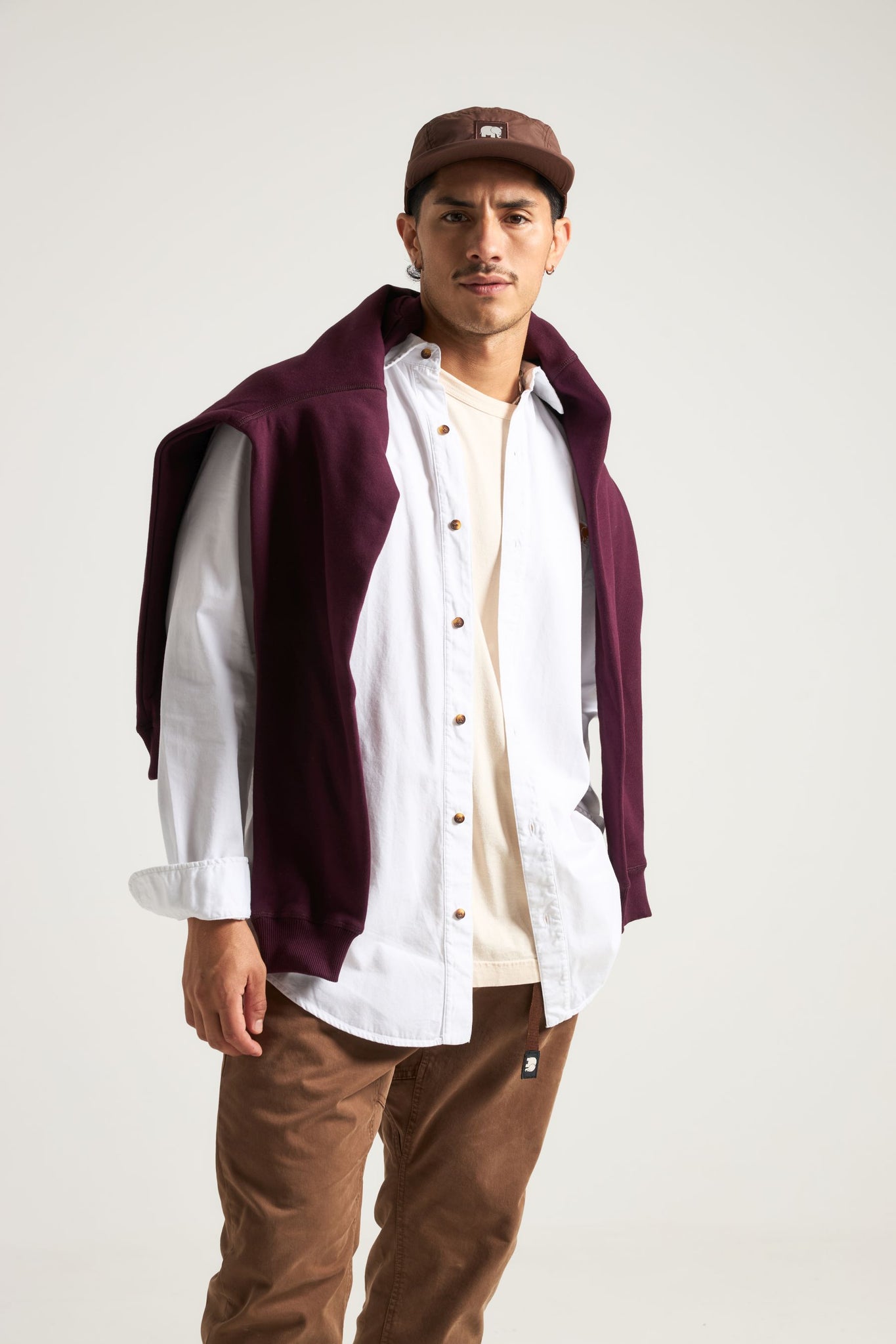 Postiguet Pigment Dyed Twill Shirt Bright White