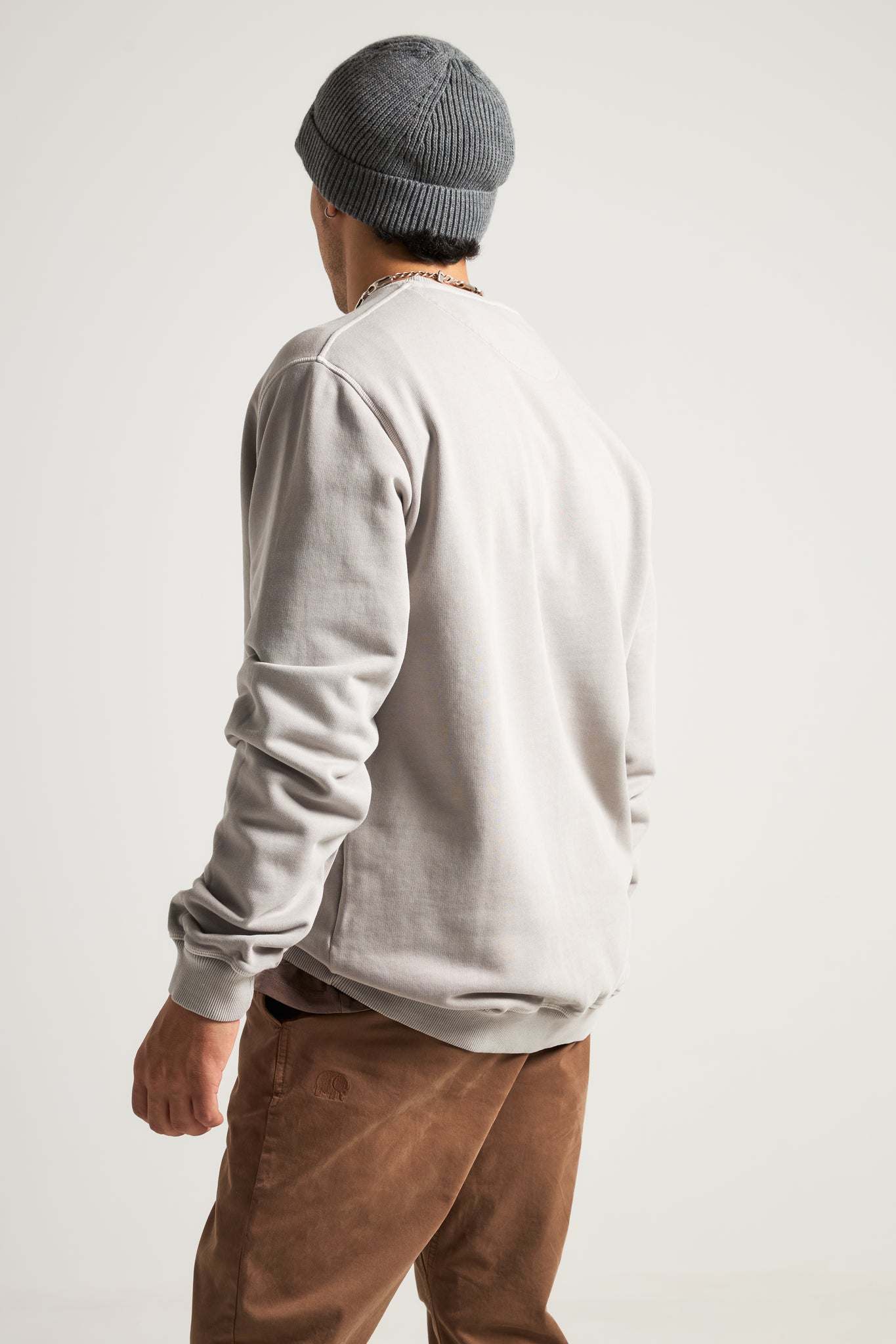 Essential Pigment Heavyweight Sweater Elephant Skin