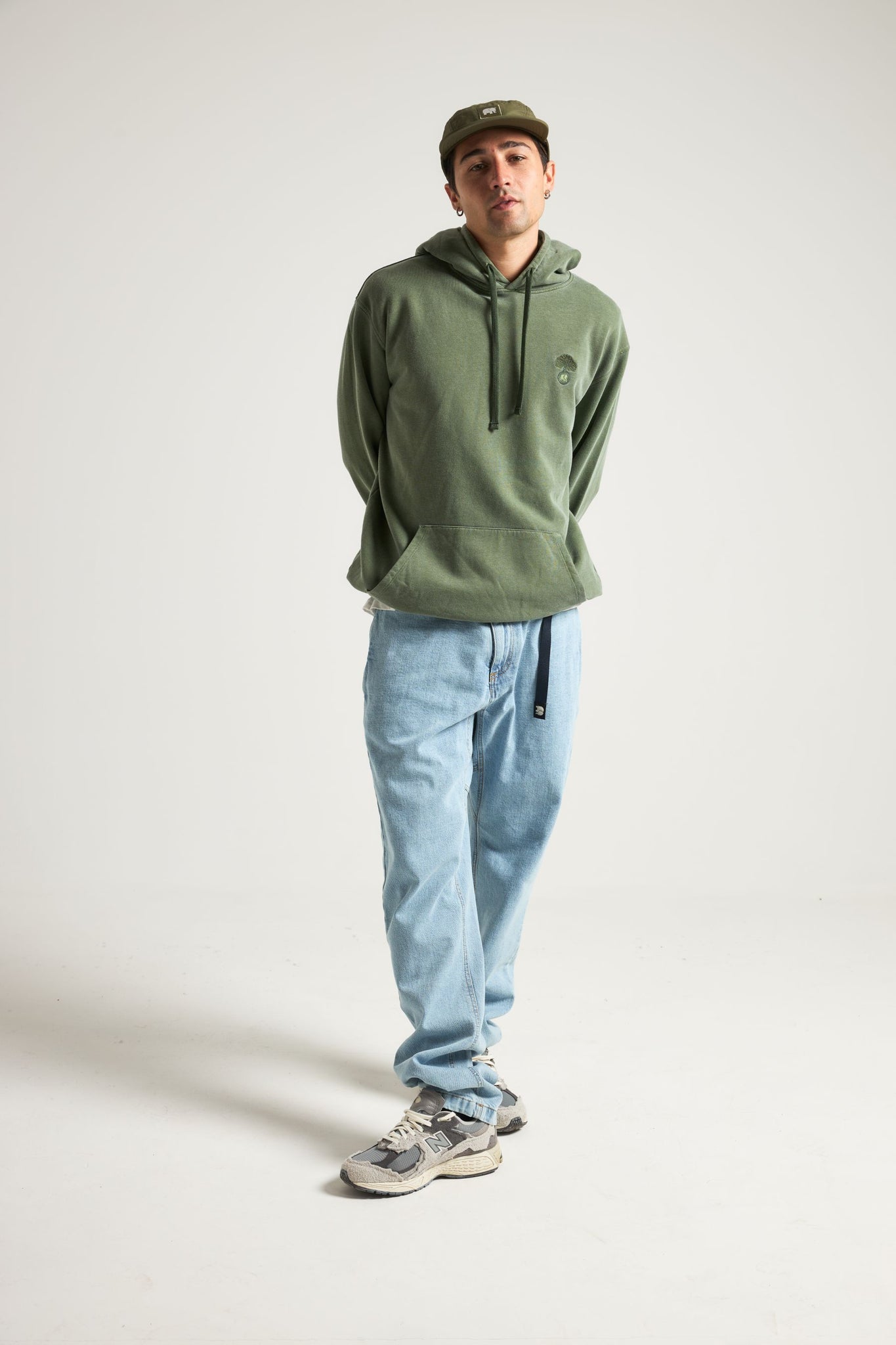 Aroes Pigment Heavyweight Hoodie Oak Green