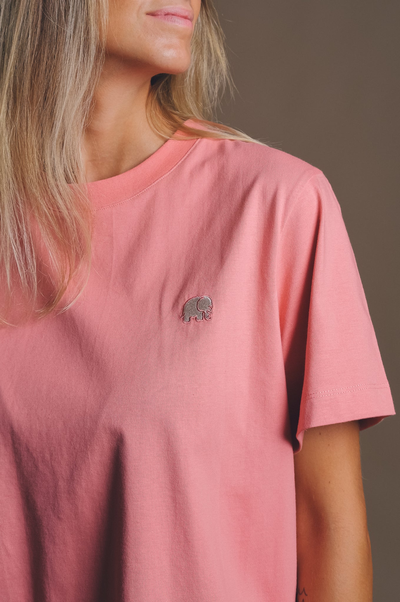 Women's Organic Essential T-Shirt Rossette Pink