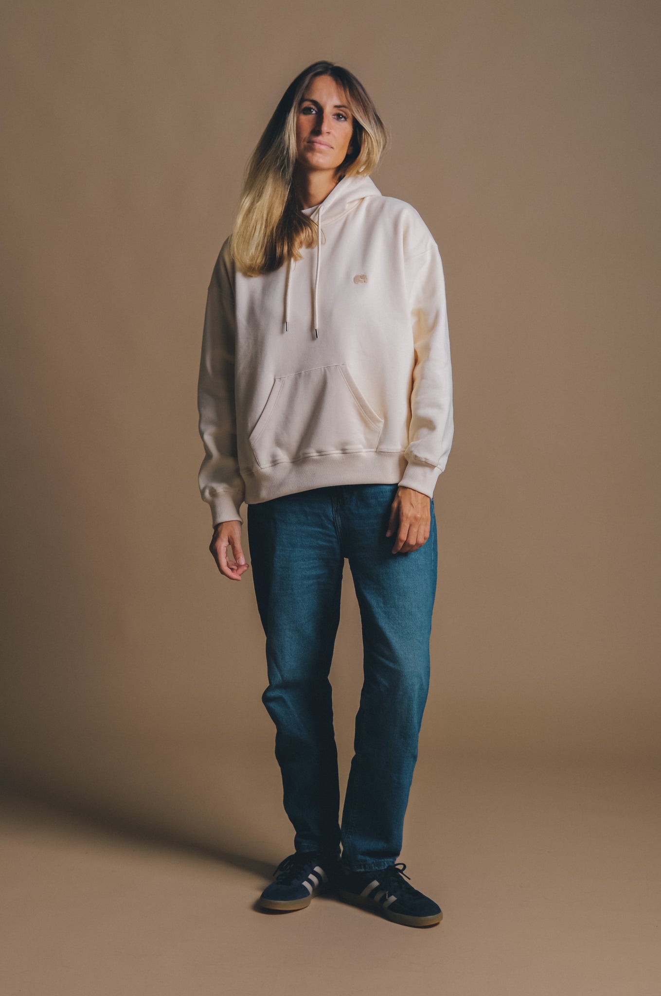 Women's Organic Essential Oversized Hoodie Ivory