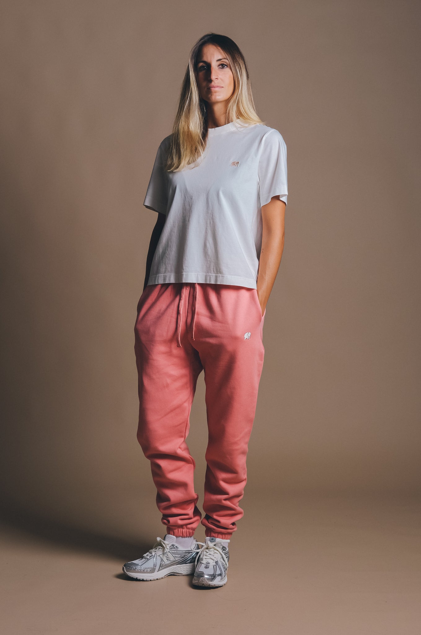 Pantalón Chandal Mujer Orgánico Esencial Rossette Pink