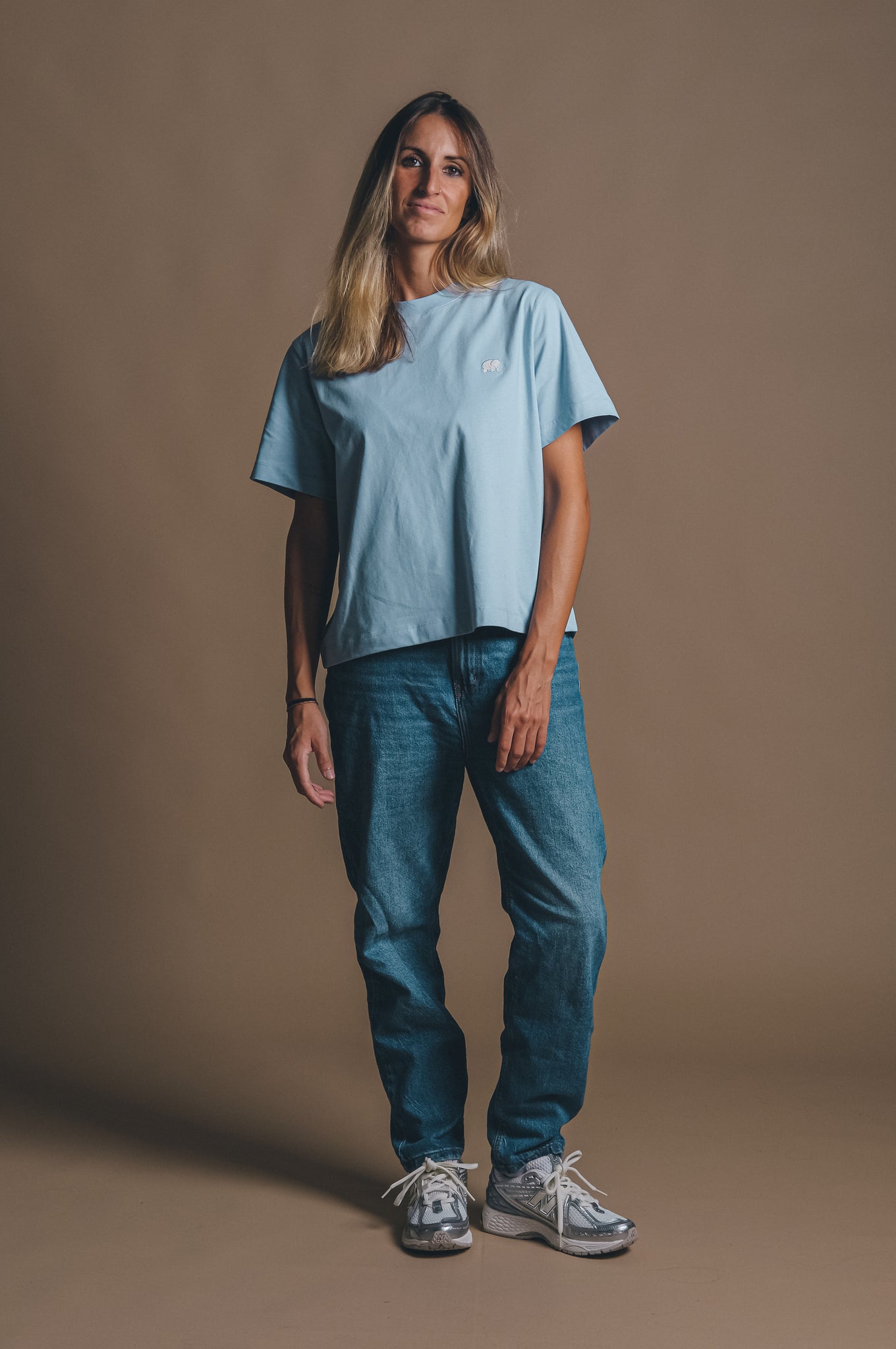 Women's Organic Essential T-Shirt Blue Fog