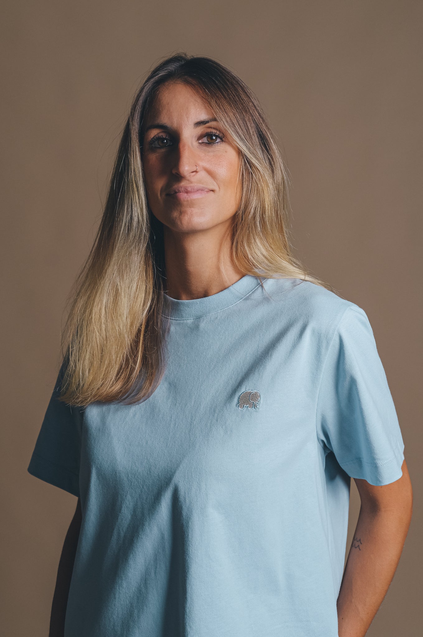 Women's Organic Essential T-Shirt Blue Fog