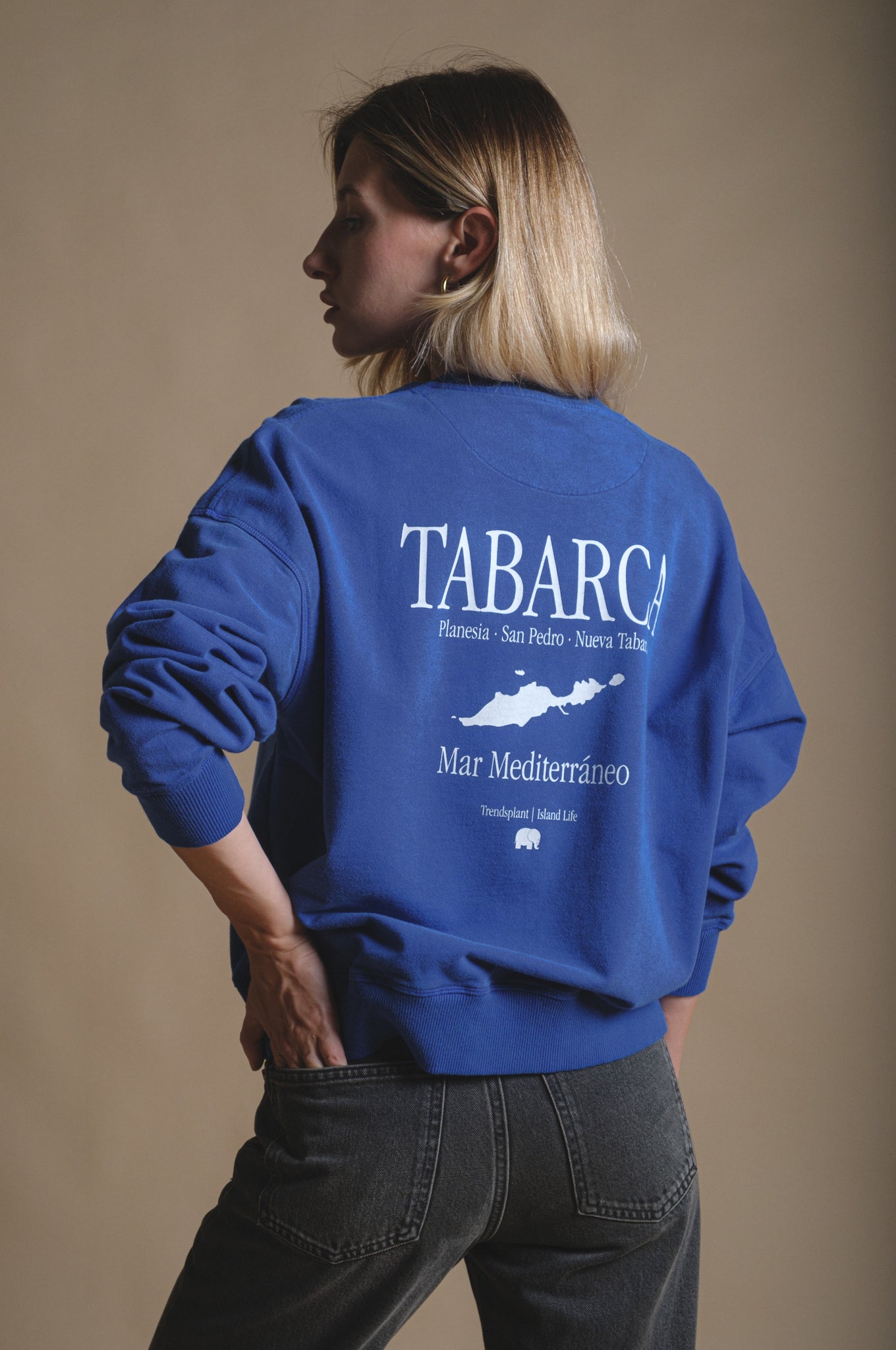 Women's Manzanaro Pigment Oversized Sweater Deep Water