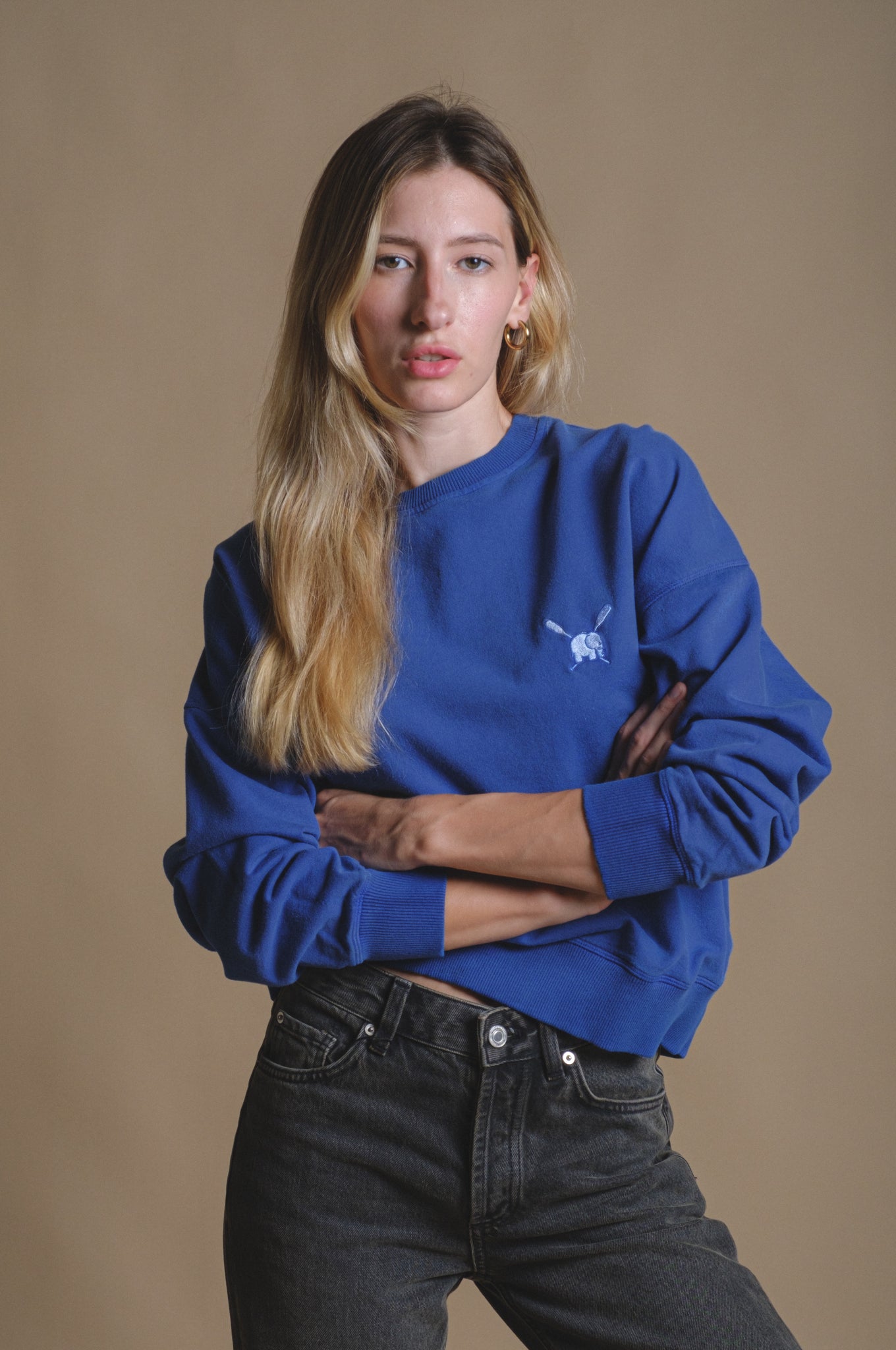 Women's Manzanaro Pigment Oversized Sweater Deep Water