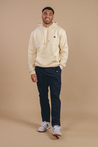 Personne portant l'Explanada Organic Hoodie Ivory, vue de face | TP_IMAGE_TYPE=MODEL_FRONT