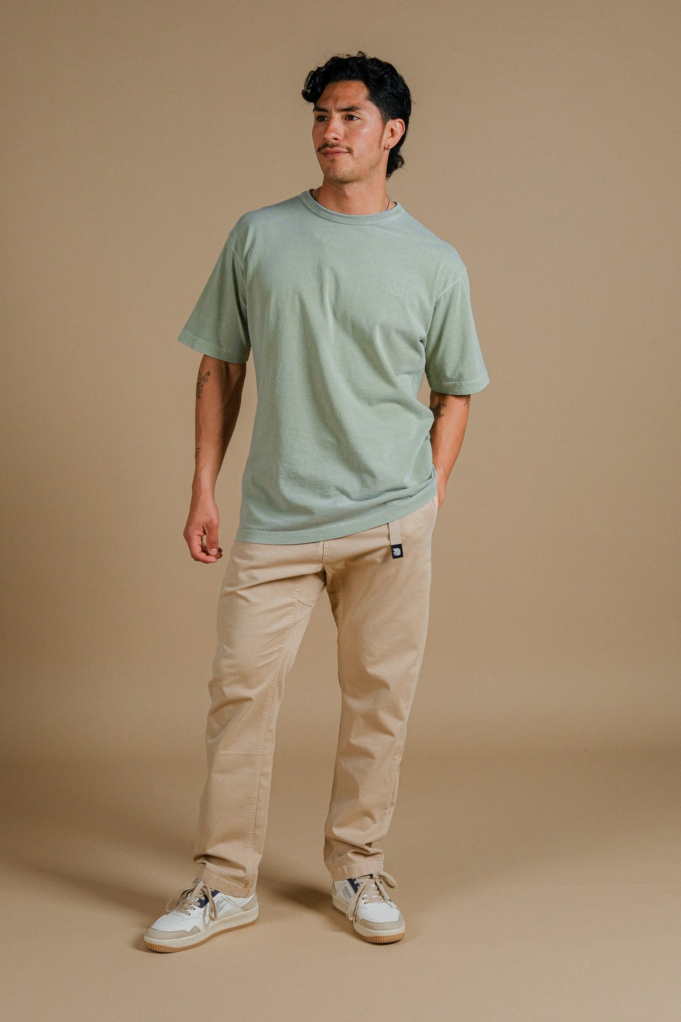 Essential Pigment Heavyweight Oversized T-Shirt Reseda Green