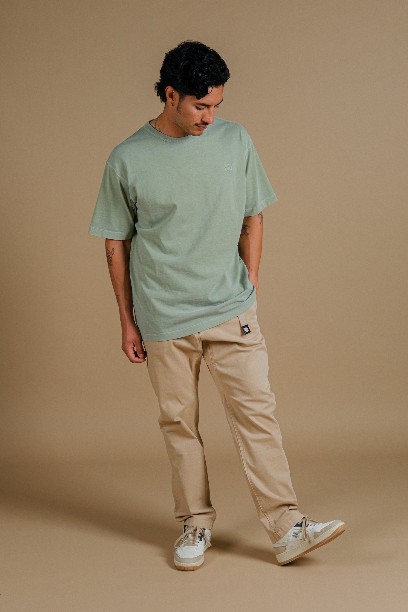 Essential Pigment Heavyweight Oversized T-Shirt Reseda Green