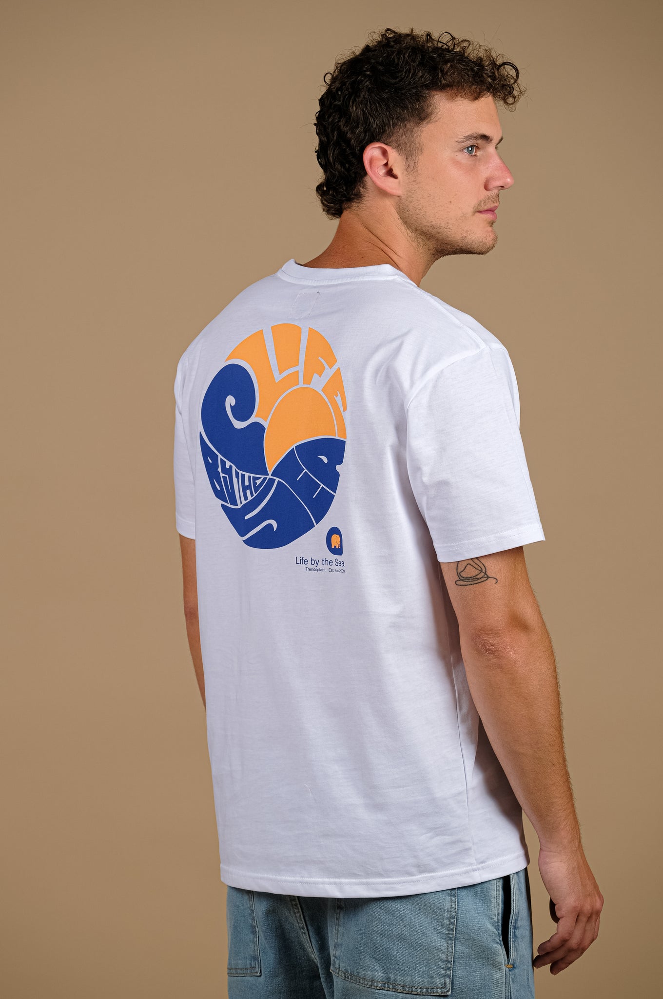 Camiseta Orgánica Life By The Sea VI White