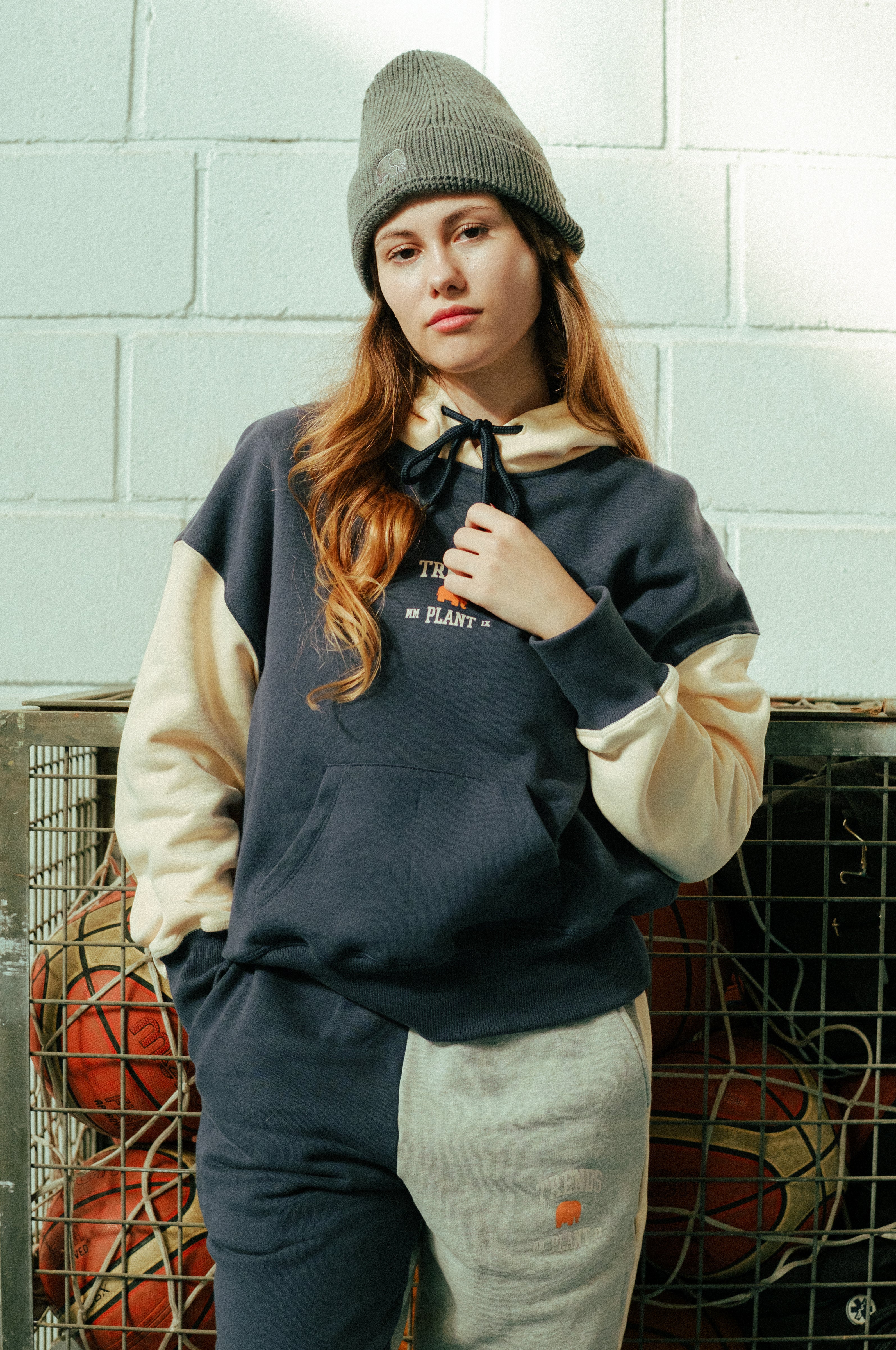 Women's Alpha College Oversized Hoodie Deep Navy – Trendsplant