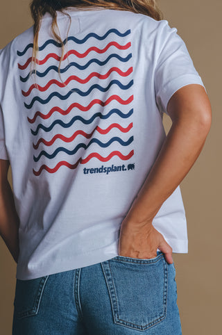 Personne portant un Women's Explanada Organic T-Shirt White, vue de dos | TP_IMAGE_TYPE=MODEL_BACK