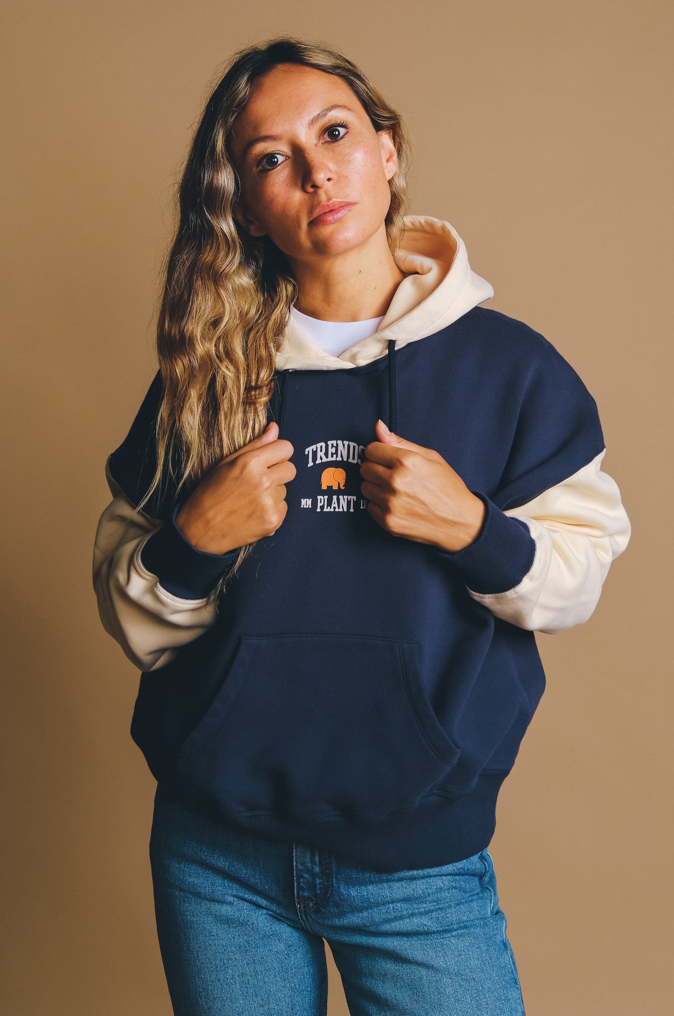 Women's Alpha College Oversized Hoodie Deep Navy