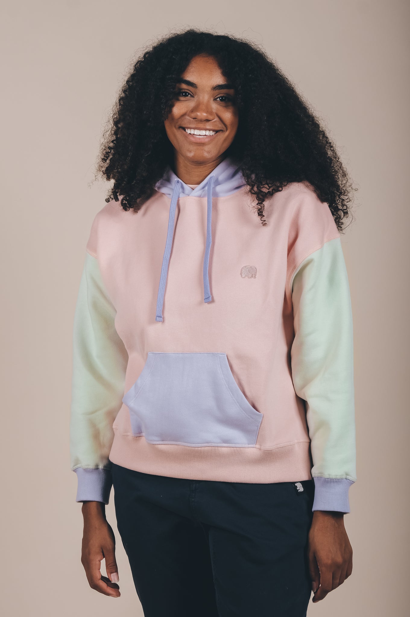 Sudadera Capucha Mujer Oversized Orgánica Esencial Pink