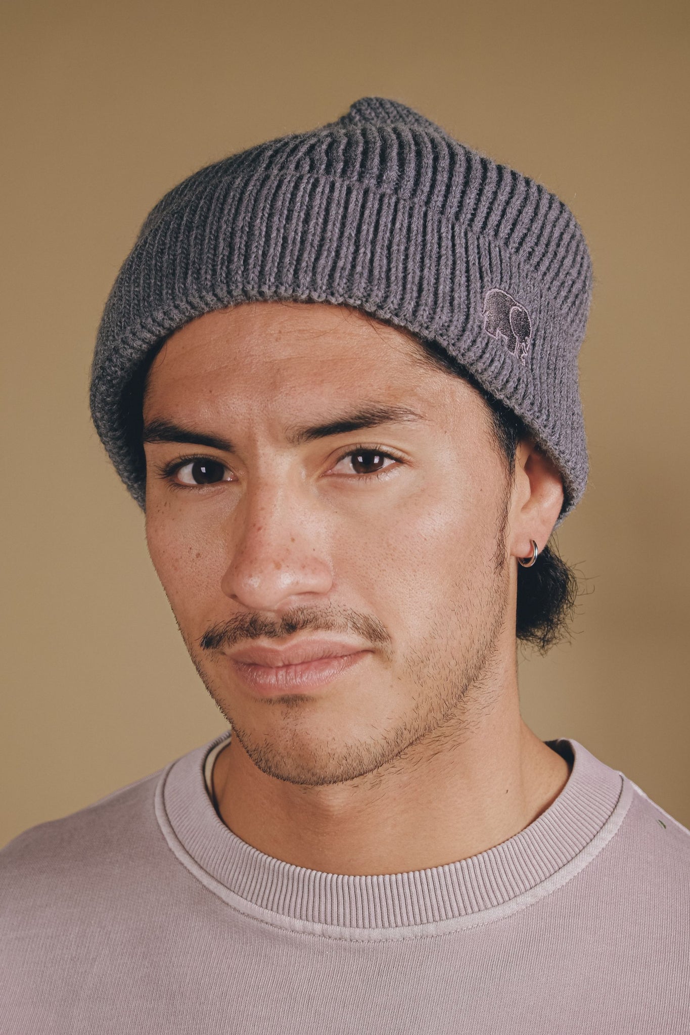 Safor Rib Knit Beanie Heather Grey