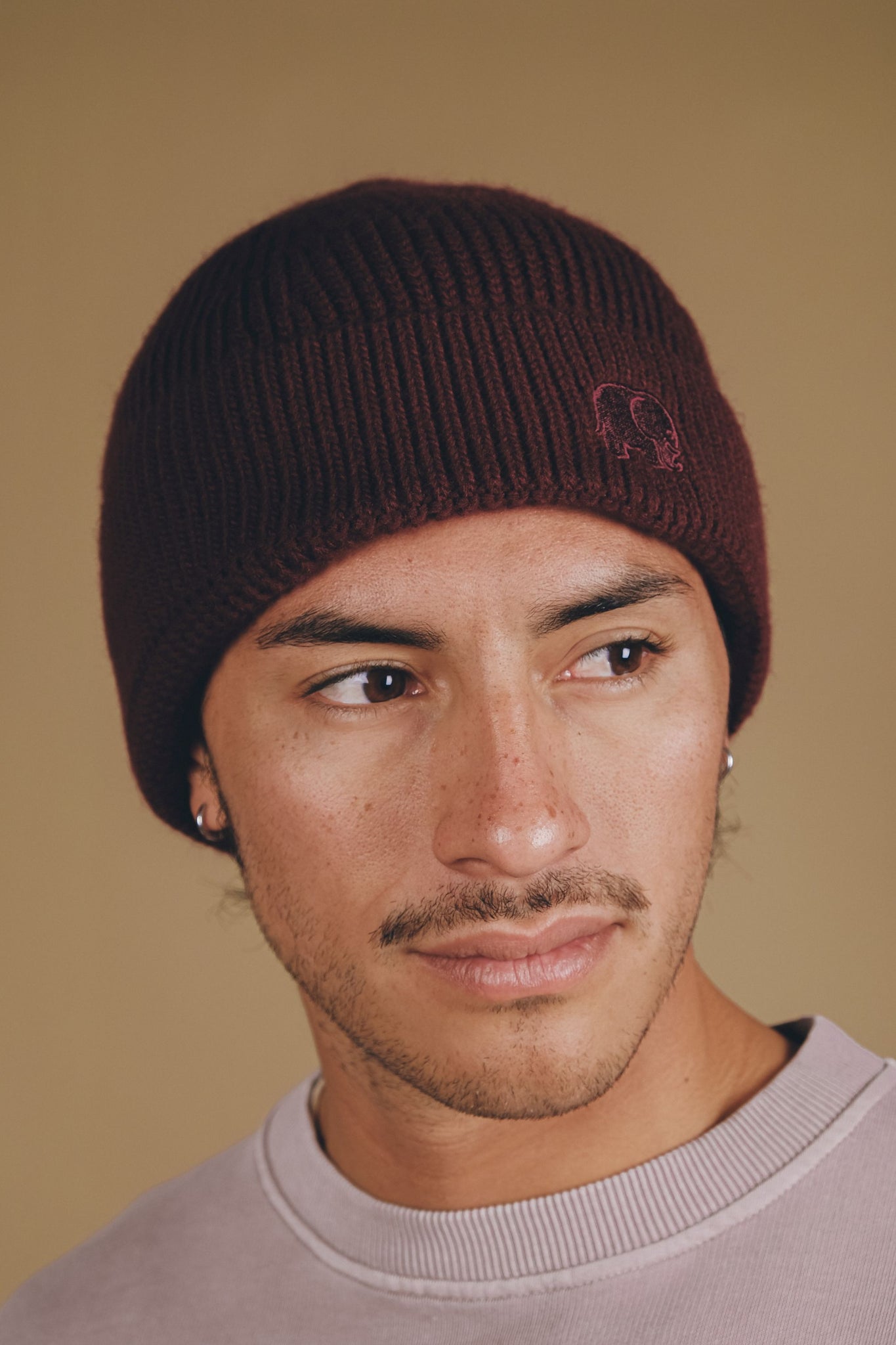 Gorro de punto Safor Burgundy